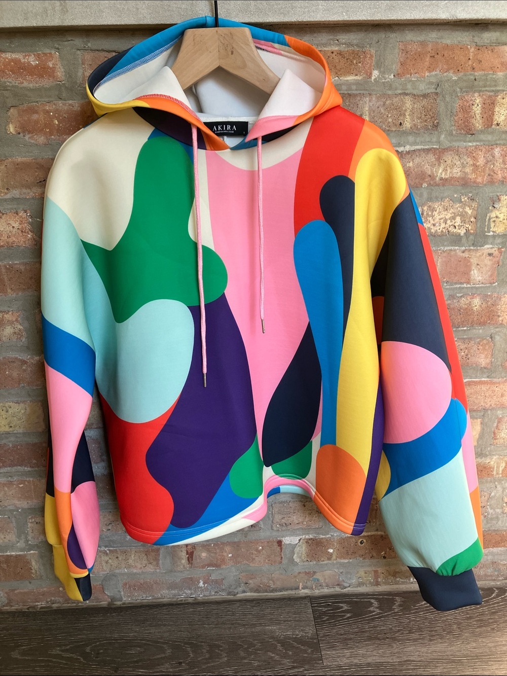 AKIRA  Multi Print Scuba Sweatshirt